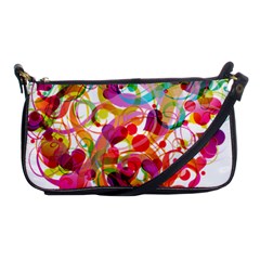 Abstract Colorful Heart Shoulder Clutch Bags by BangZart