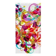 Abstract Colorful Heart Shower Curtain 36  X 72  (stall)  by BangZart