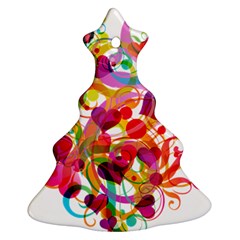 Abstract Colorful Heart Ornament (christmas Tree) 