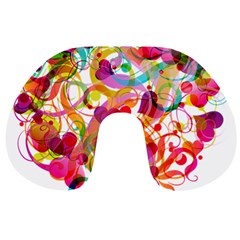 Abstract Colorful Heart Travel Neck Pillows by BangZart