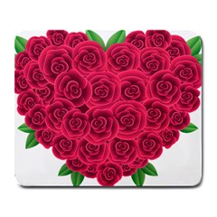 Floral Heart Large Mousepads by BangZart