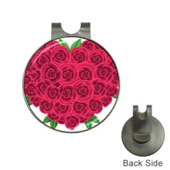 Floral Heart Hat Clips With Golf Markers by BangZart