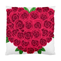 Floral Heart Standard Cushion Case (two Sides) by BangZart