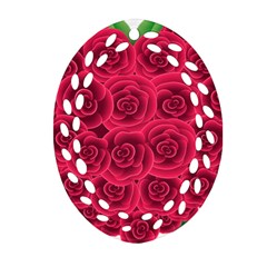 Floral Heart Ornament (oval Filigree)