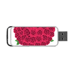 Floral Heart Portable Usb Flash (two Sides) by BangZart