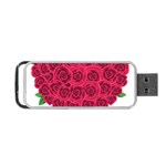 Floral Heart Portable USB Flash (Two Sides) Back