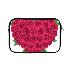 Floral Heart Apple Ipad Mini Zipper Cases by BangZart