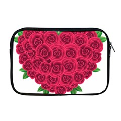 Floral Heart Apple Macbook Pro 17  Zipper Case by BangZart