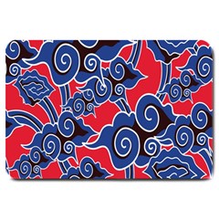 Batik Background Vector Large Doormat  by BangZart