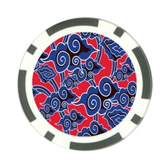 Batik Background Vector Poker Chip Card Guard by BangZart