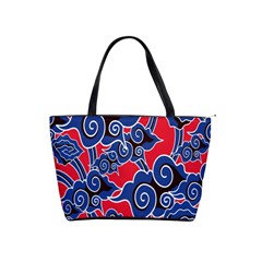 Batik Background Vector Shoulder Handbags by BangZart