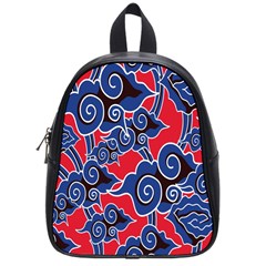 Batik Background Vector School Bags (small)  by BangZart