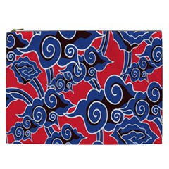 Batik Background Vector Cosmetic Bag (xxl)  by BangZart