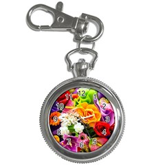 Colorful Flowers Key Chain Watches