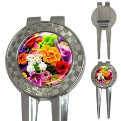 Colorful Flowers 3-in-1 Golf Divots by BangZart