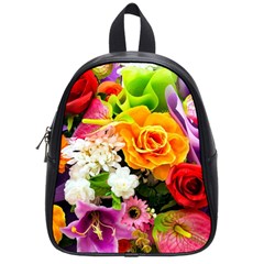 Colorful Flowers School Bags (small)  by BangZart