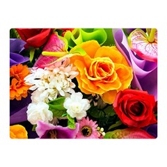 Colorful Flowers Double Sided Flano Blanket (mini)  by BangZart