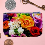 Colorful Flowers Large Coin Purse Back