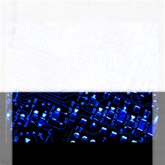 Blue Circuit Technology Image Rectangular Jigsaw Puzzl by BangZart