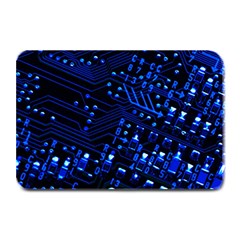 Blue Circuit Technology Image Plate Mats by BangZart