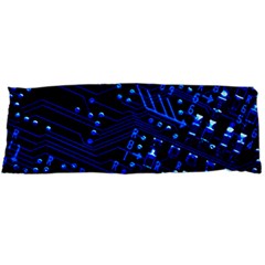 Blue Circuit Technology Image Body Pillow Case (dakimakura) by BangZart