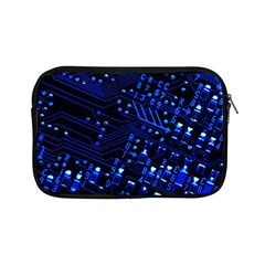 Blue Circuit Technology Image Apple Ipad Mini Zipper Cases by BangZart