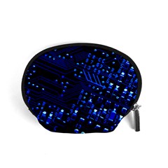 Blue Circuit Technology Image Accessory Pouches (small)  by BangZart