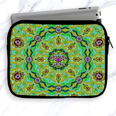 Golden Star Mandala In Fantasy Cartoon Style Apple Ipad 2/3/4 Zipper Cases by pepitasart