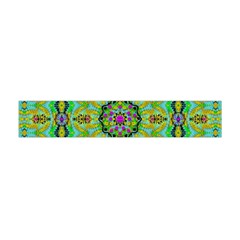 Golden Star Mandala In Fantasy Cartoon Style Flano Scarf (mini) by pepitasart