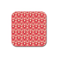 9 Rubber Square Coaster (4 Pack)  by Colorfulart23