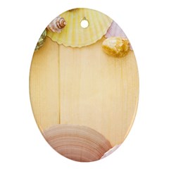 Sea Shell Pattern Ornament (oval)