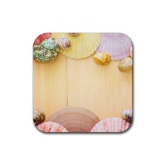 Sea Shell Pattern Rubber Coaster (square) 