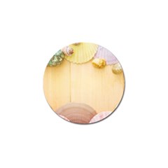 Sea Shell Pattern Golf Ball Marker