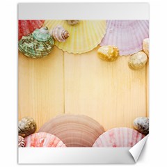 Sea Shell Pattern Canvas 11  X 14  