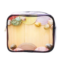 Sea Shell Pattern Mini Toiletries Bags by paulaoliveiradesign