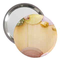 Sea Shell Pattern 3  Handbag Mirrors by paulaoliveiradesign