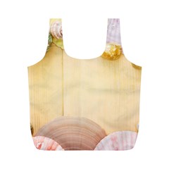 Sea Shell Pattern Full Print Recycle Bags (m)  by paulaoliveiradesign