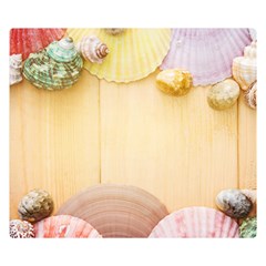 Sea Shell Pattern Double Sided Flano Blanket (small)  by paulaoliveiradesign