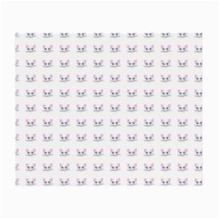 Pink Cute Cat Pattern Small Glasses Cloth