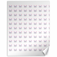 Pink Cute Cat Pattern Canvas 18  X 24  