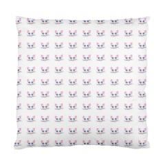 Pink Cute Cat Pattern Standard Cushion Case (two Sides)