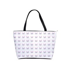 Pink Cute Cat Pattern Shoulder Handbags