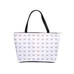 Pink Cute Cat Pattern Shoulder Handbags Front