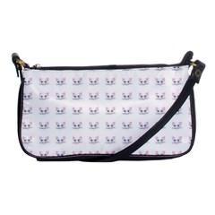 Pink Cute Cat Pattern Shoulder Clutch Bags