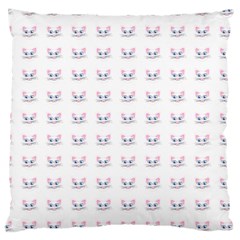 Pink Cute Cat Pattern Large Cushion Case (two Sides)