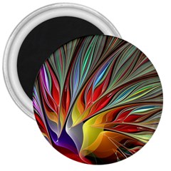 Fractal Bird Of Paradise 3  Magnets by WolfepawFractals