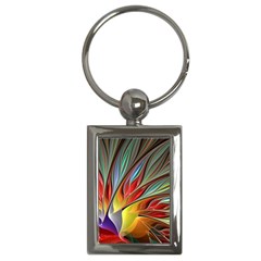 Fractal Bird Of Paradise Key Chains (rectangle)  by WolfepawFractals