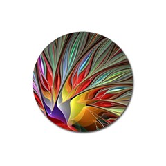 Fractal Bird Of Paradise Magnet 3  (round)