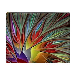 Fractal Bird Of Paradise Cosmetic Bag (xl) by WolfepawFractals