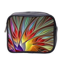 Fractal Bird Of Paradise Mini Toiletries Bag 2-side by WolfepawFractals